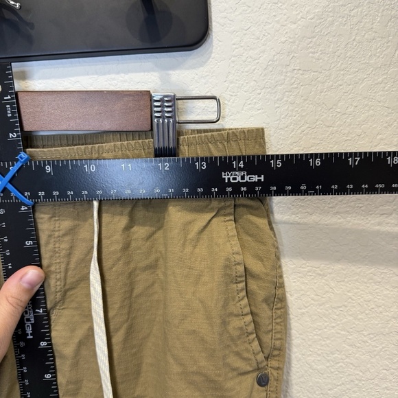 Vuori Ripstop Climber Pants Mens Small Tan Jogger Drawstring Outdoor Stretch - Picture 7 of 11